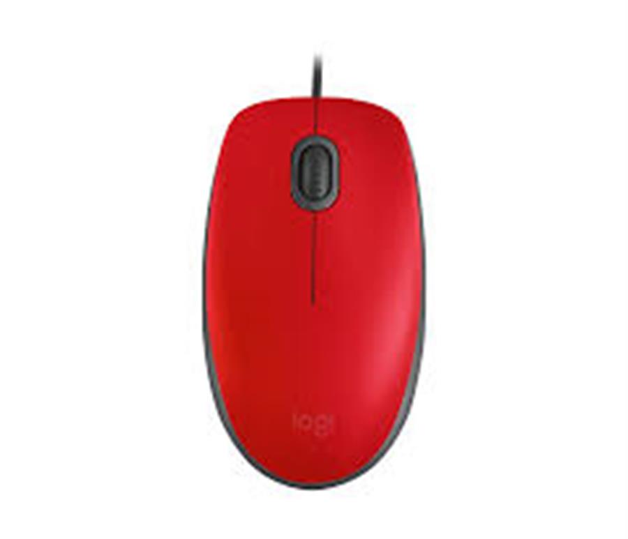 Mouse Logitech M110 Silent Rojo