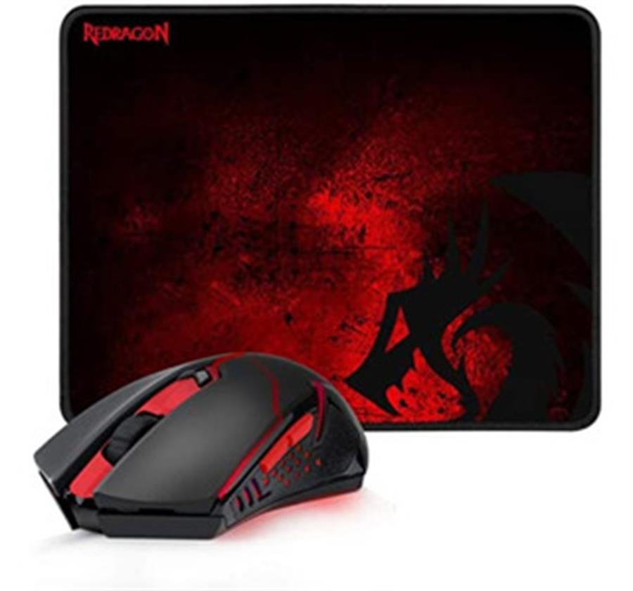 Mouse Gamer Redragon Ganer Wirelees M601Wl-Ba + Pad Pisces 33x26x3