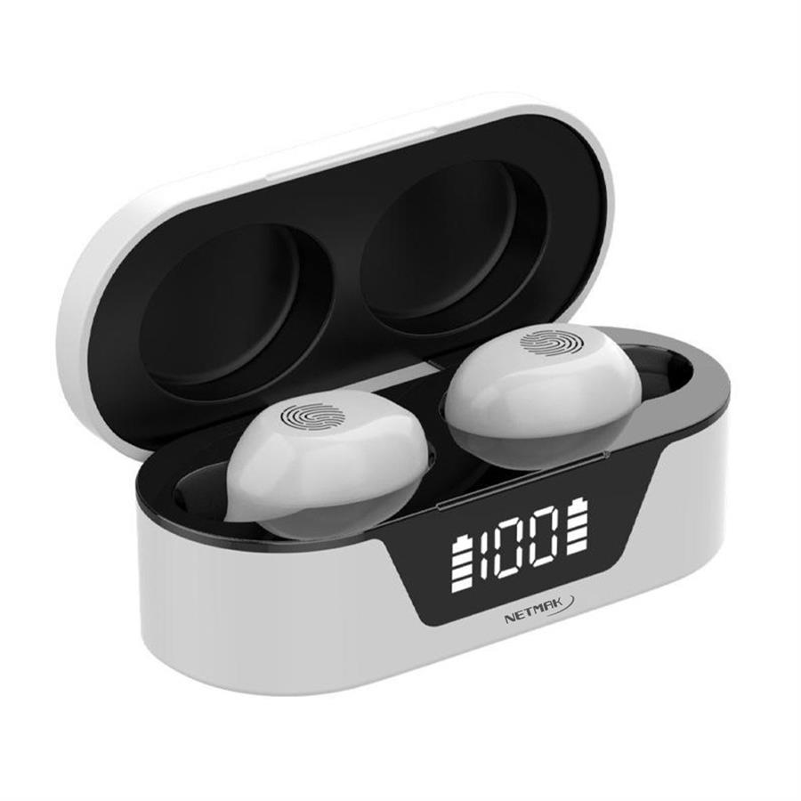 Auricular bluetooth netmak nm-biza blanco