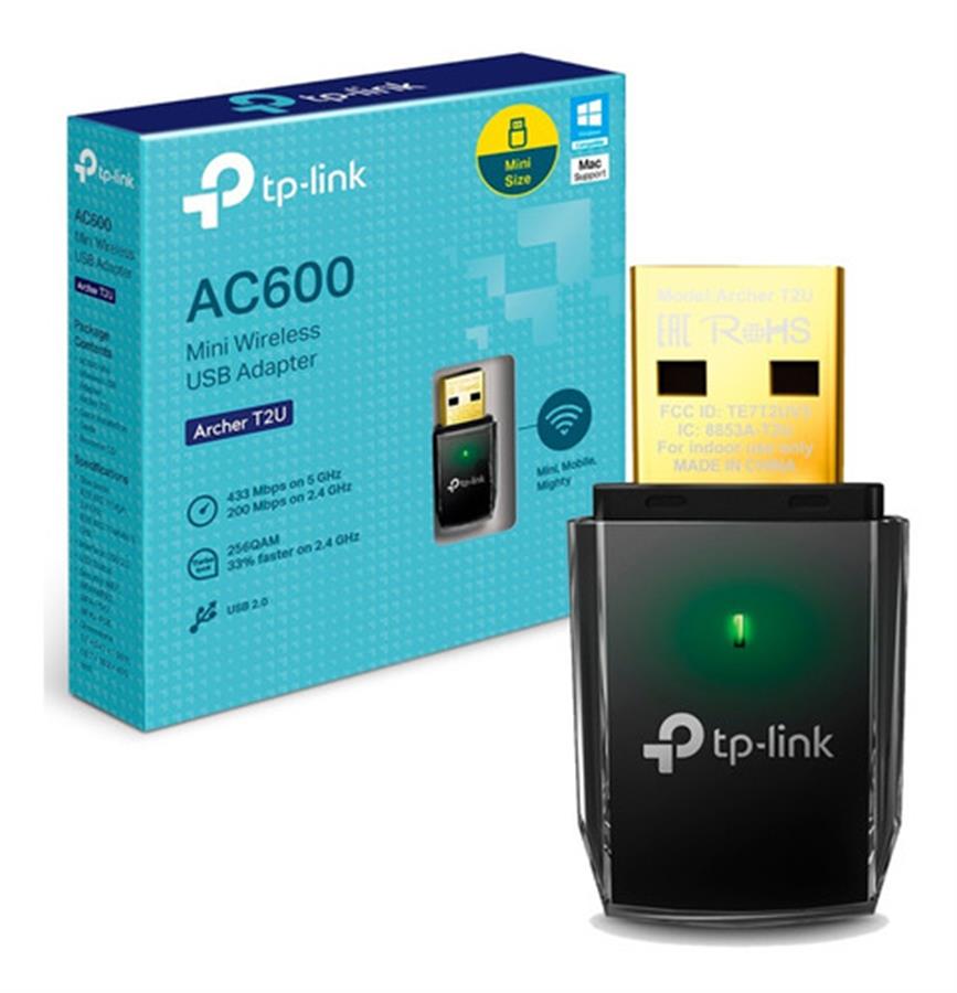 Placa Red Tp-Link Usb Archer T2U Ac600