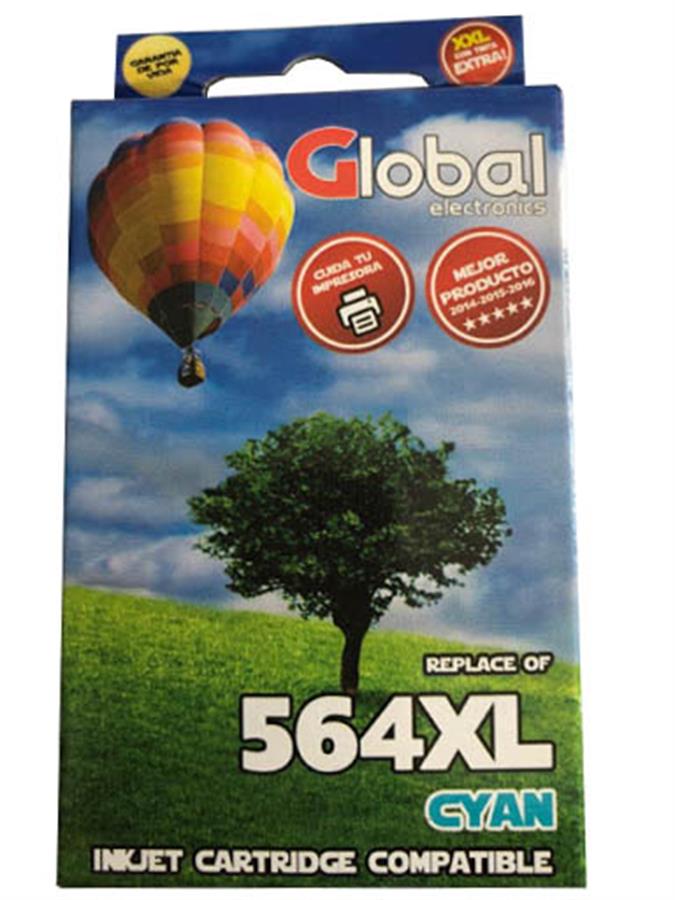 Cartucho Alternativo 564 Cyan Xl Global
