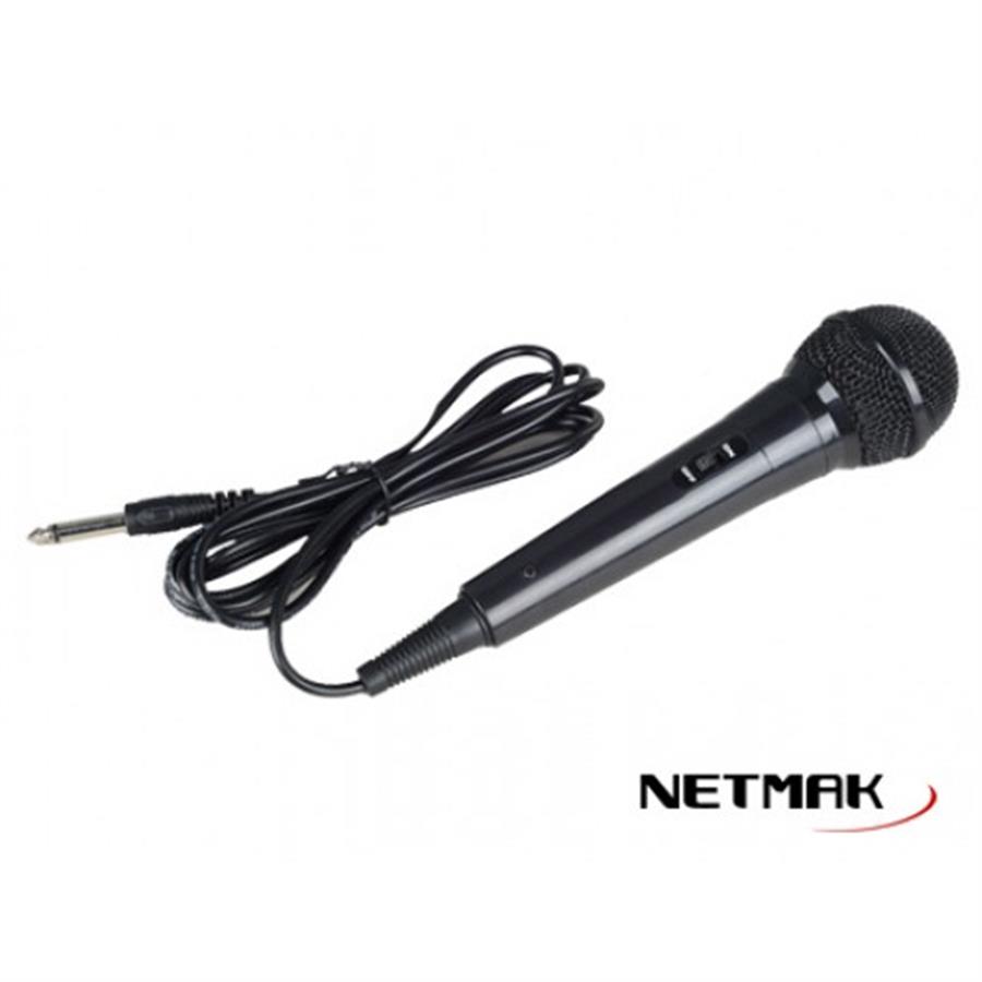 Microfono Netmak Nm-Mc7 Dinamico Negro
