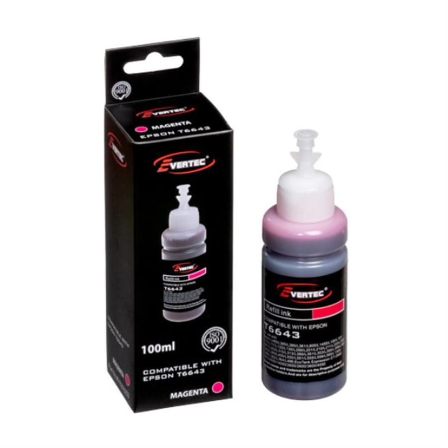 Cartucho Alternativo Epson 664 Magenta Evertec 100ml
