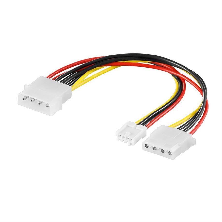Cable Molex M/H Ext 10Cm A Molex Y 3,1/2