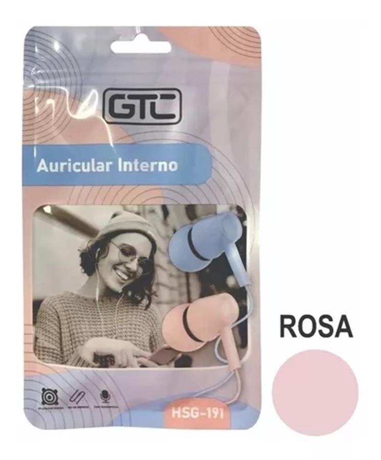Auricular Celular Gtc Hsg-191 Rosa