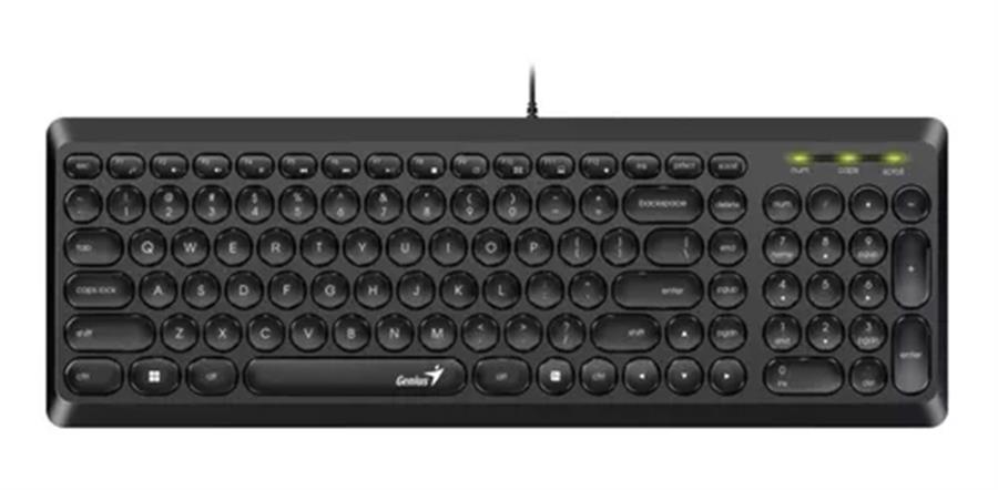 Teclado Genius Slimstar Q200 Usb Black