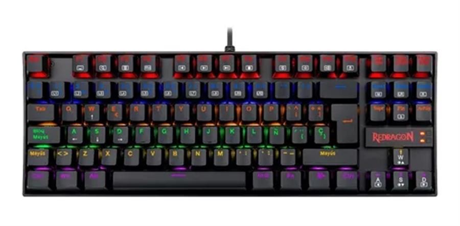 Teclado Gamer Mecanico Redragon Kumara K552-2 Rgb Outemu Blue