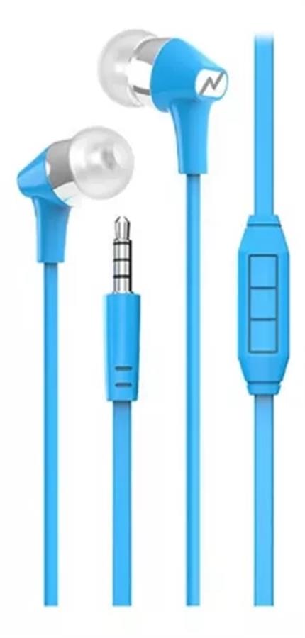 Auricular Celular Noga Ng-094 Flat Azul