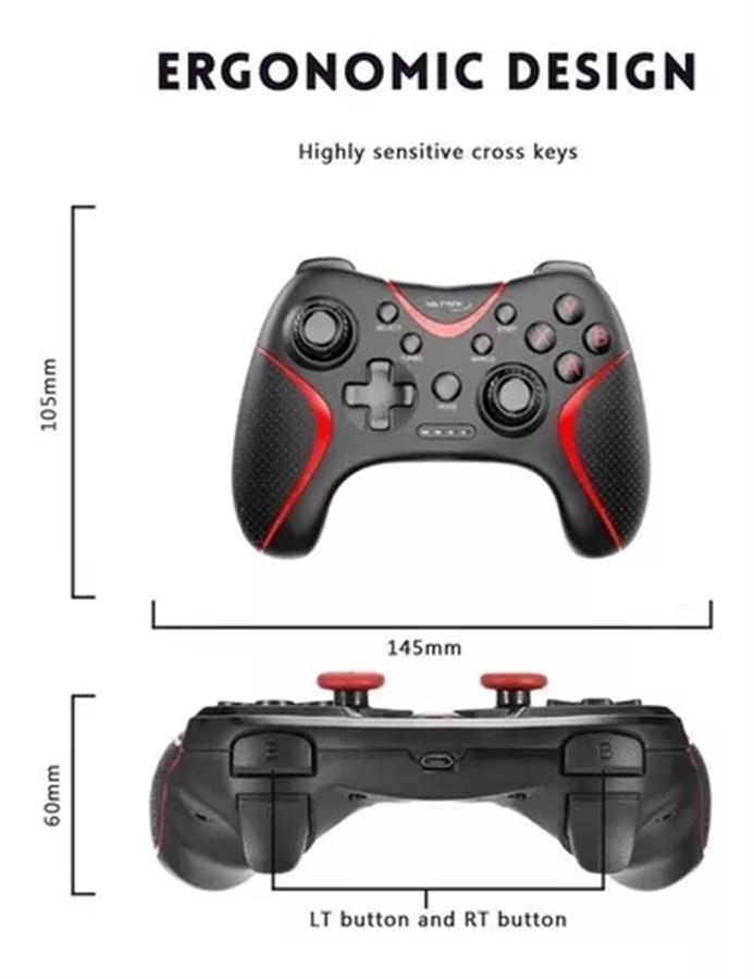 Joystick Celu Netmak Pc Nm-Danger  Bt