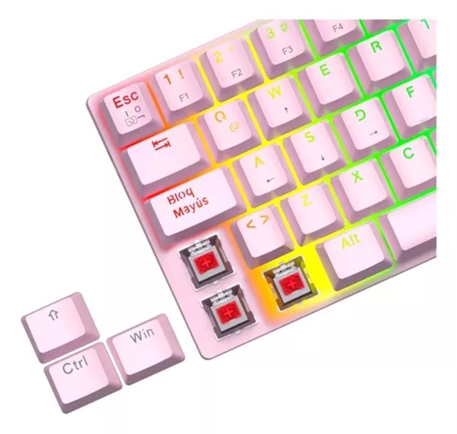 Teclado Mecanico T-Dagger Arena Rosa (SW Red)