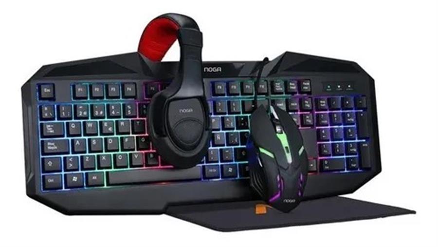 Teclado Y Combo Gamer Noga Nkb-403 Tec+Mouse+Auricular+Pad