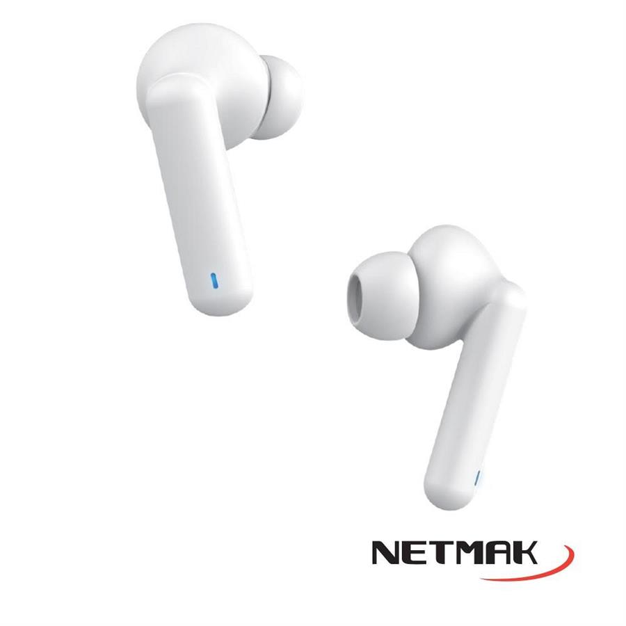 Auricular Bluetooth Netmak Nm-Air5 Pro Blanco