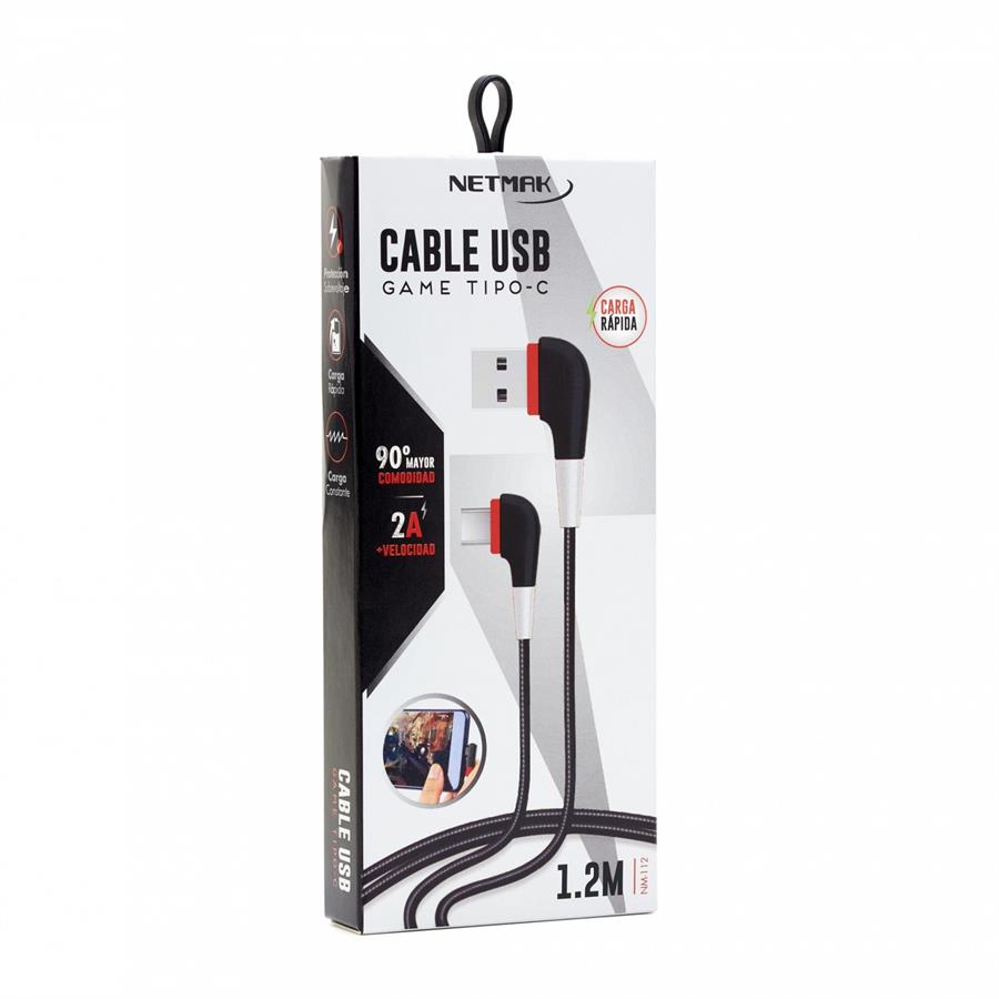 Cable Usb Tipo C Netmak Nm112 Carg Rap