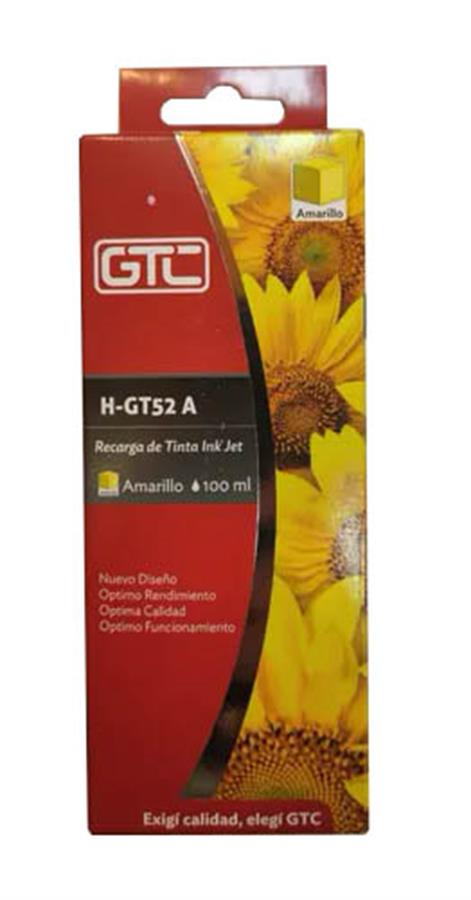 Cartucho Alternativo Hp Gt52 Gtc Amarillo
