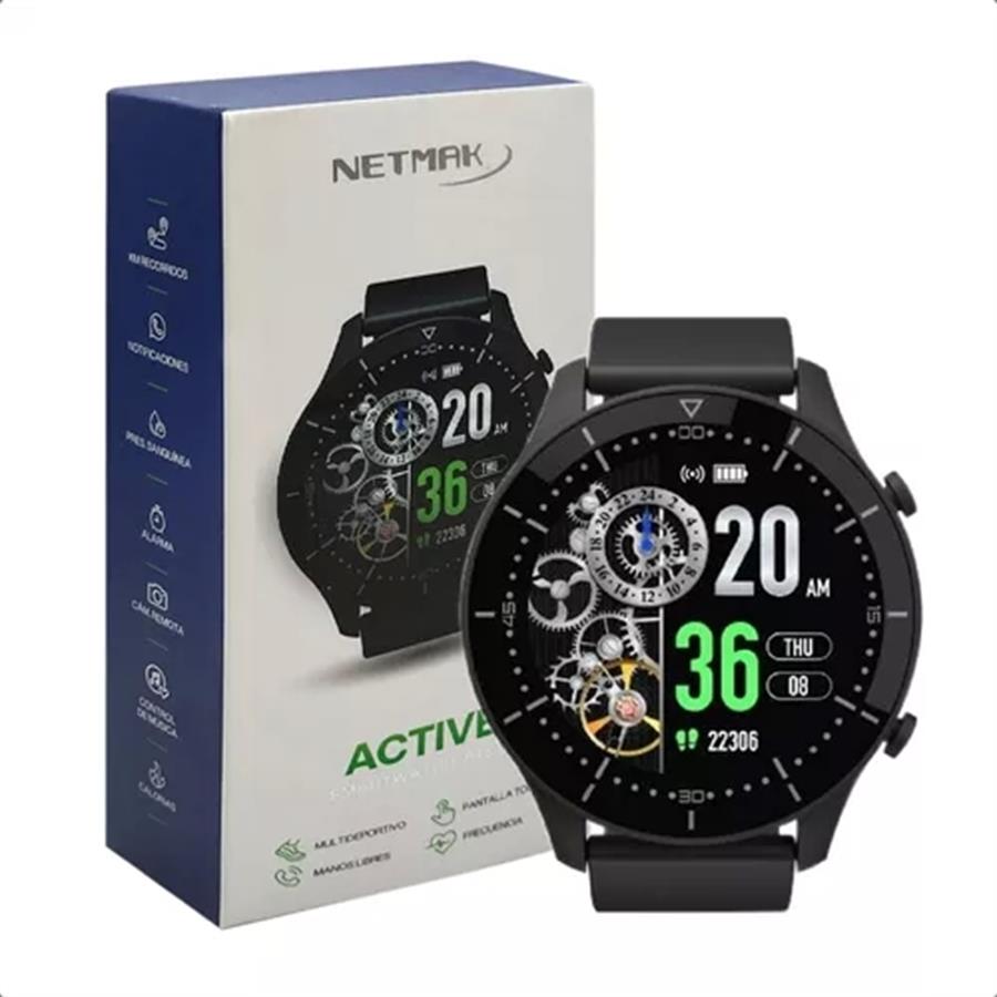 Reloj Smart Netmak Nm-Active Negro