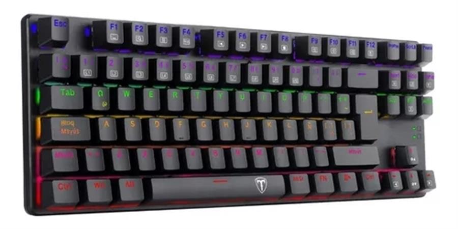 Teclado Mecanico T-Dagger Bora Raimbow Blue Switch