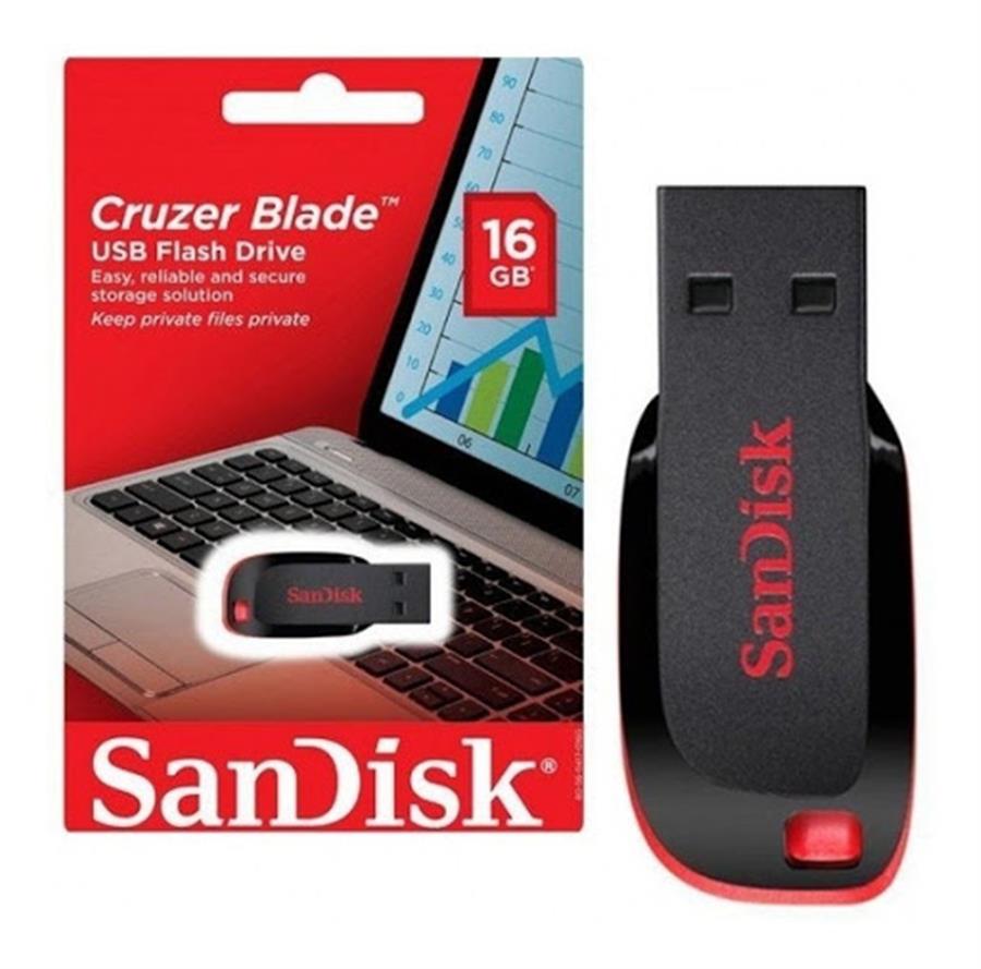 Pen Driver Sandisck 16Gb Blade