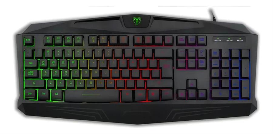 Teclado t-dagger tanker negro (leds 3 colores)