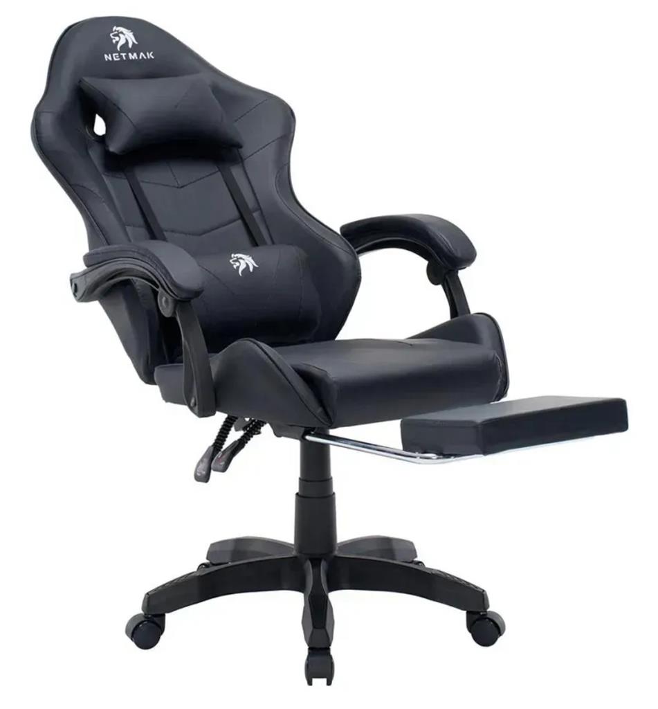 Silla Gamer Netmak Sg-905 Negra (Apoya Pie)