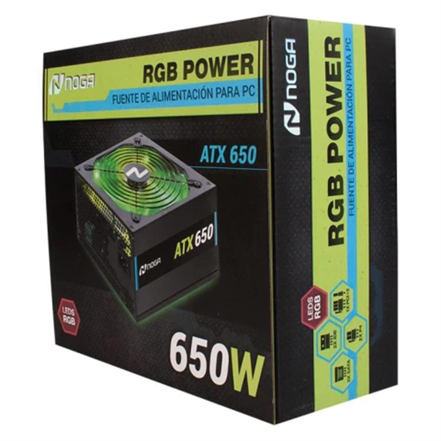 Fuente 650w Noga Rgb