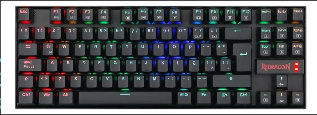 Teclado Mecanico Magnetico Redragon Kumara K552 Rgb-M Switch Red (SP)