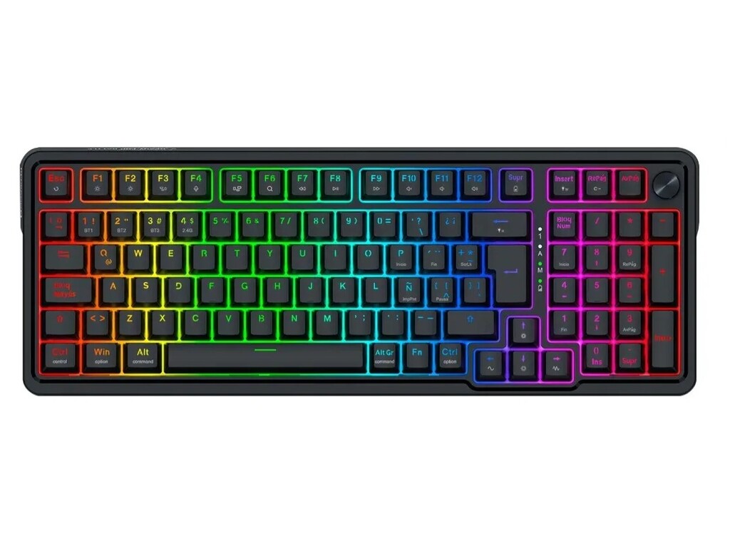 Teclado Mecanico Magnetico Redragon Eisa K686 Rgb M Negro(Sp - Cable)