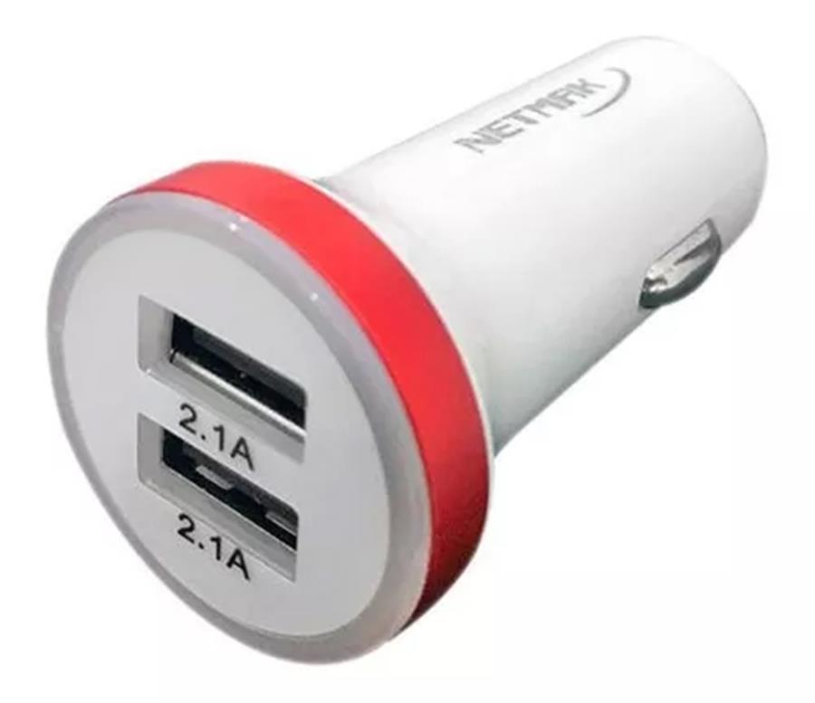 Cargador Celular Auto Netmak Nm-Ucc3-R
