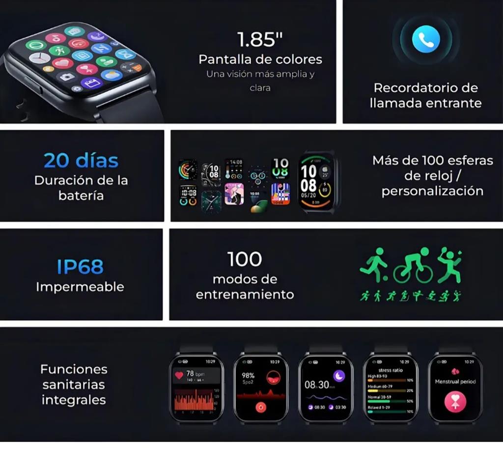 Reloj Smart Haylou Watch 2 Pro Negro (LLAMADAS)