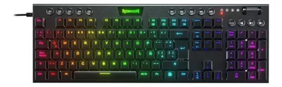 Teclado mecanico redragon horus k619 rgb s/red (cable)