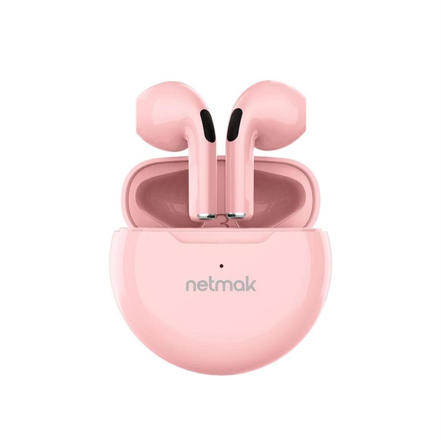 Auricular Inalambrico Bluetooth Touch Netmak (NM-GUMY-P) Rosa