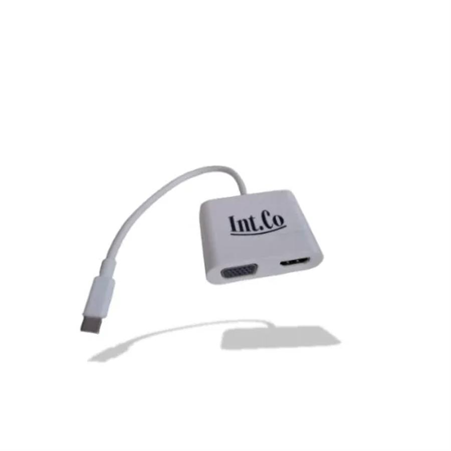 Hub Tipo-C Intco Kq-018 (DOCK 4en1- Hdmi+Vga+Usb)