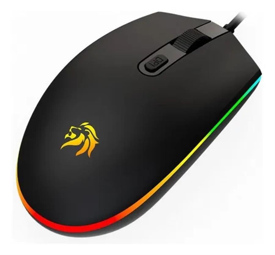 Mouse Netmak Gm51 Negro 1600dpi Rgb
