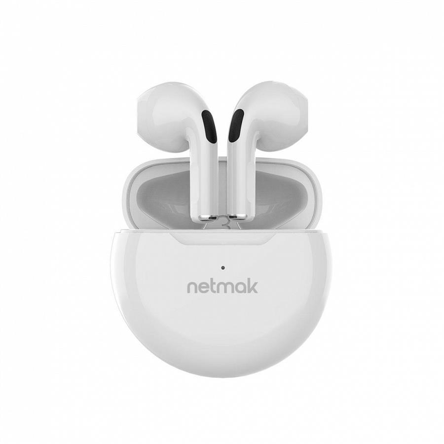 Auricular Inalambrico Bluetooth Touch Netmak (NM-GUMY-W) Blanco
