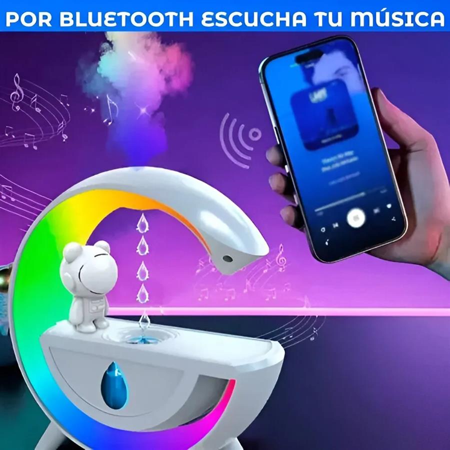 Parlante Bluetooth Netmak Gravity Velador (HUMIFICADOR)