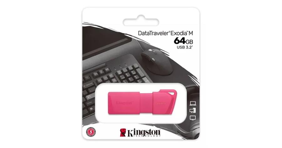 Pen Drive 64 Gb Kingston Dt Exodia M Rosa