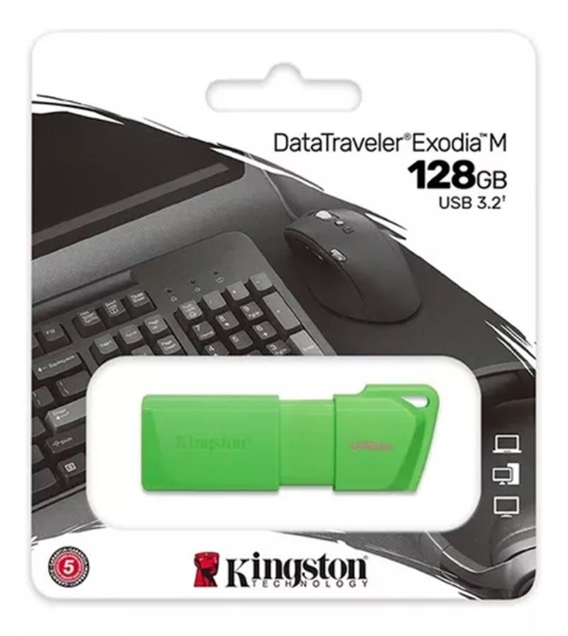 Pen Drive 128 Gb Kingston Exodia M  3.2 Verde