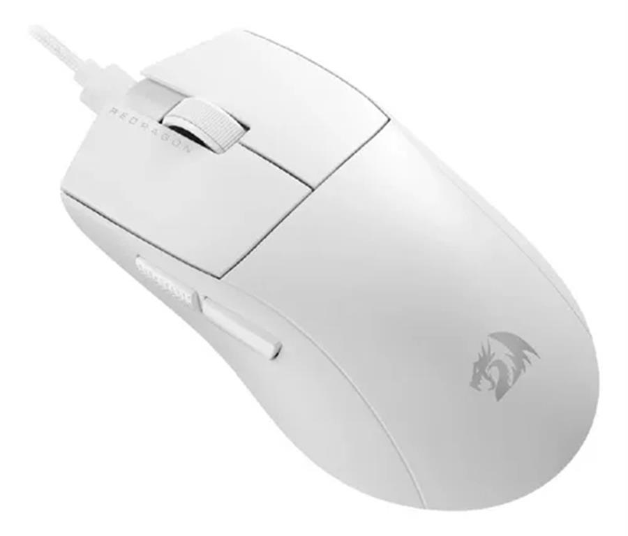 Mouse redragon k1ng 1k m724w blanco 12400dpi (cable)
