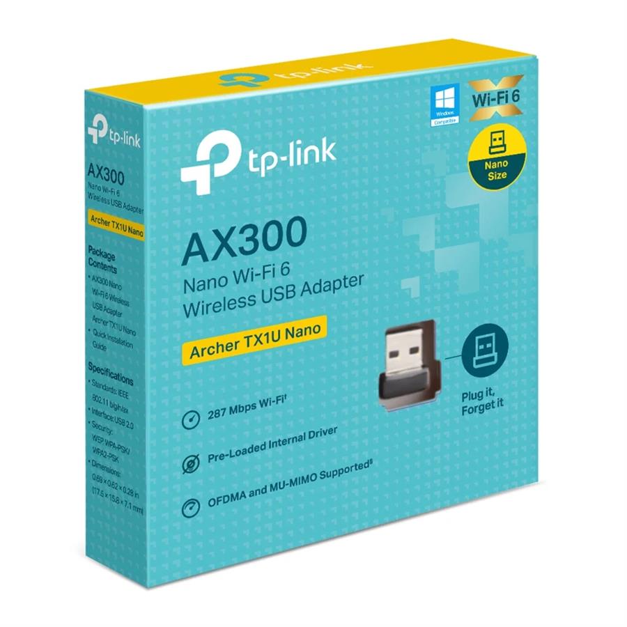 Placa Red Wifi Usb Tp-Link Archer Tx1u Nano Ax300