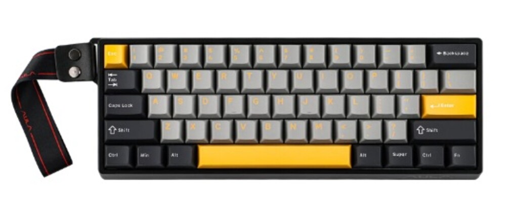 Teclado Mecánico Magnético Aula Win 60he Gris/Amarillo Swtch