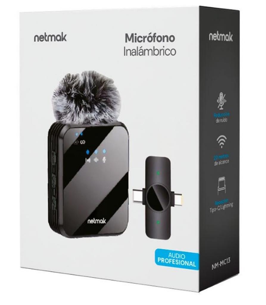 Micrófono Netmak Ng-Mc13 X1 (AUDIO Pro - Inalambrico)
