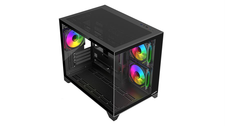 Gabinete Sentey A20 Pwm Negro Argb 3 Fans