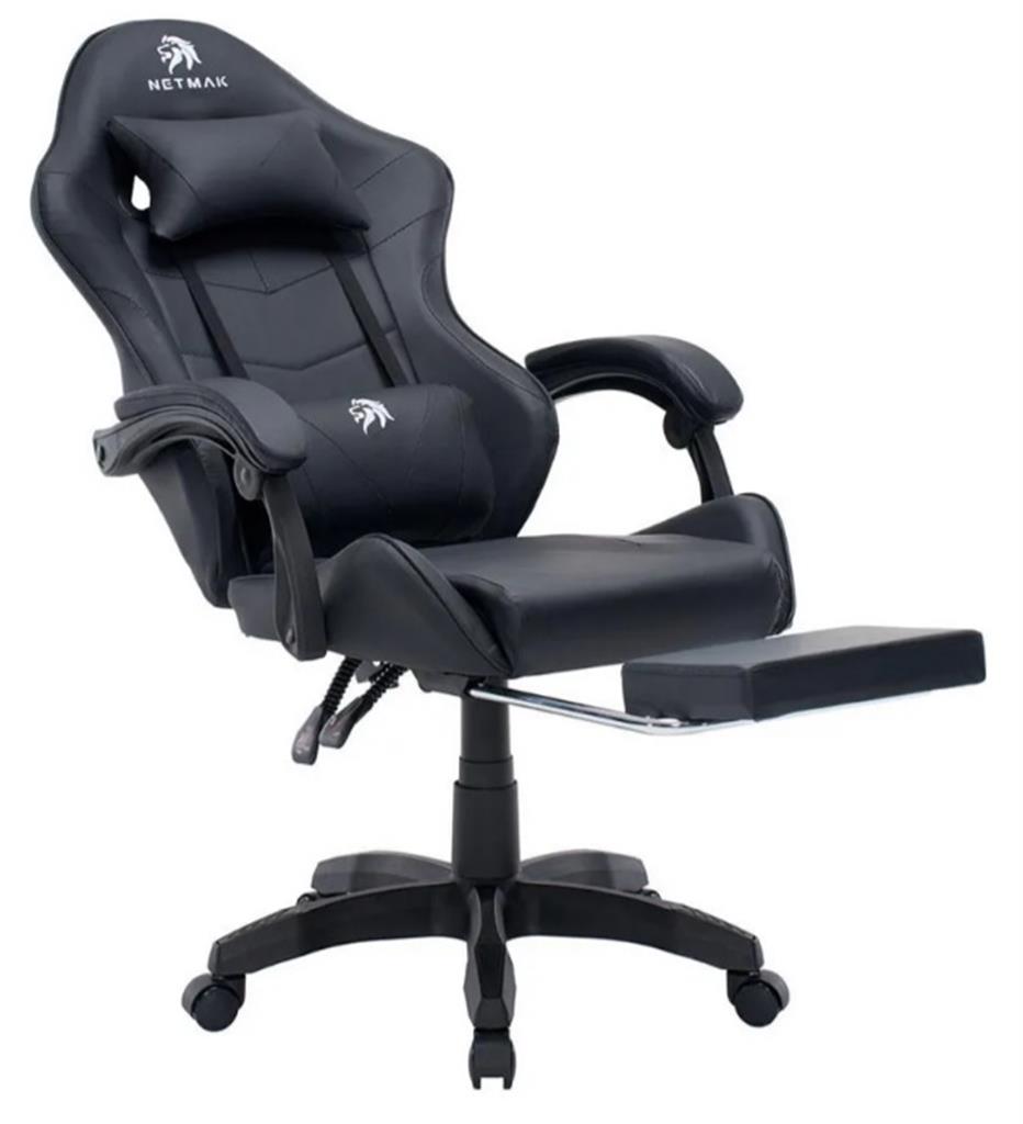 Silla Gamer Netmak Sg-907 Negra (Masajeador)