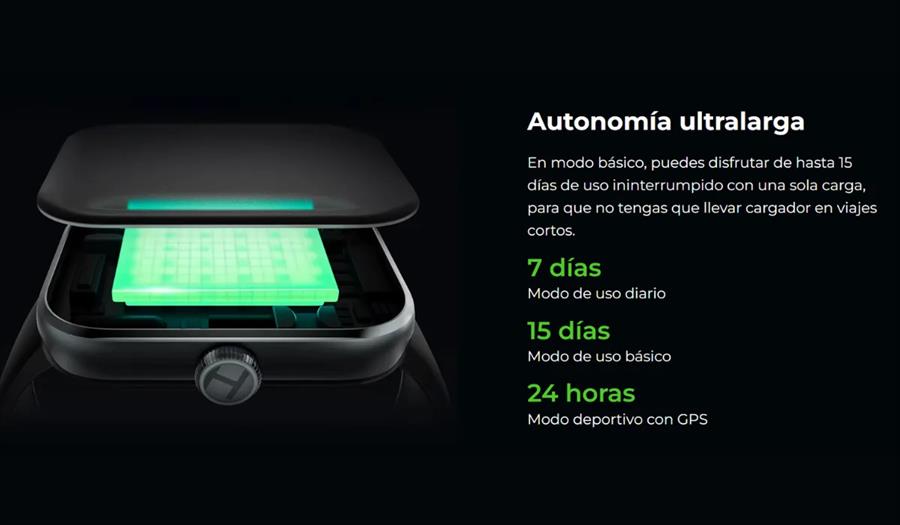 Reloj Smart Haylou Watch 4  Gps Negro (LLAMADAS)