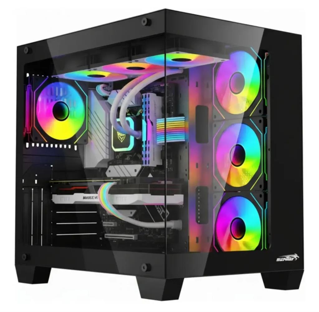 Gabinete Sentey A35 Pro Black 7 Fan Rgb