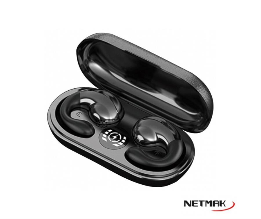 Auricular Bluetooth Netmak Nm-Fiter Negro (10HS Bat)