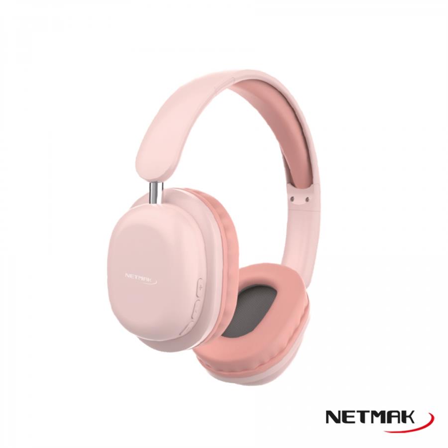 Auricular Bluetooth Netmak Nm-Live Rosa