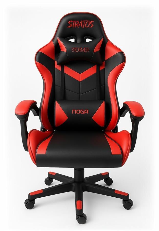 Silla Gamer Noga Stratos (ROJA Y Negra)