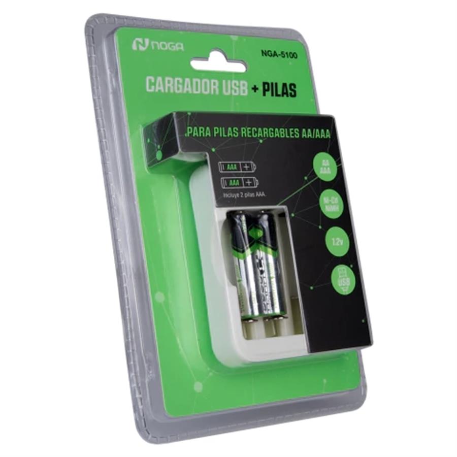 Cargador Pilas Noga Nga-5100 Usb