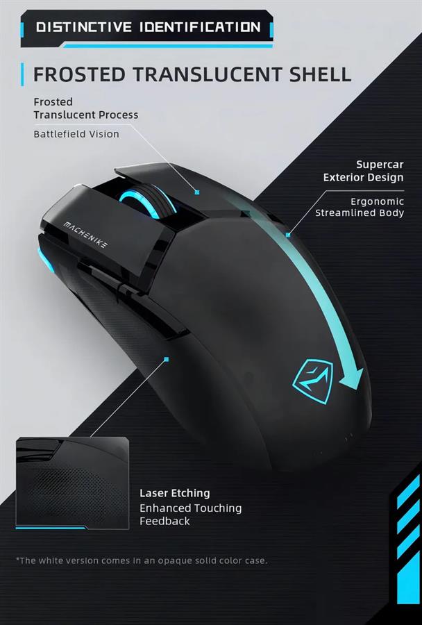 Mouse Machenike M7 Pro 8000 Dpi Negro 3104 (WIRELESS)