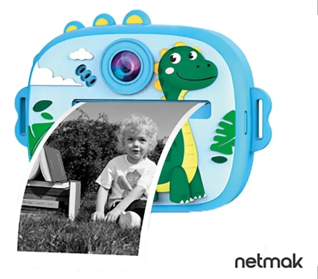 Camara Impresora Netmak Nm-Kidcam2-B Azul